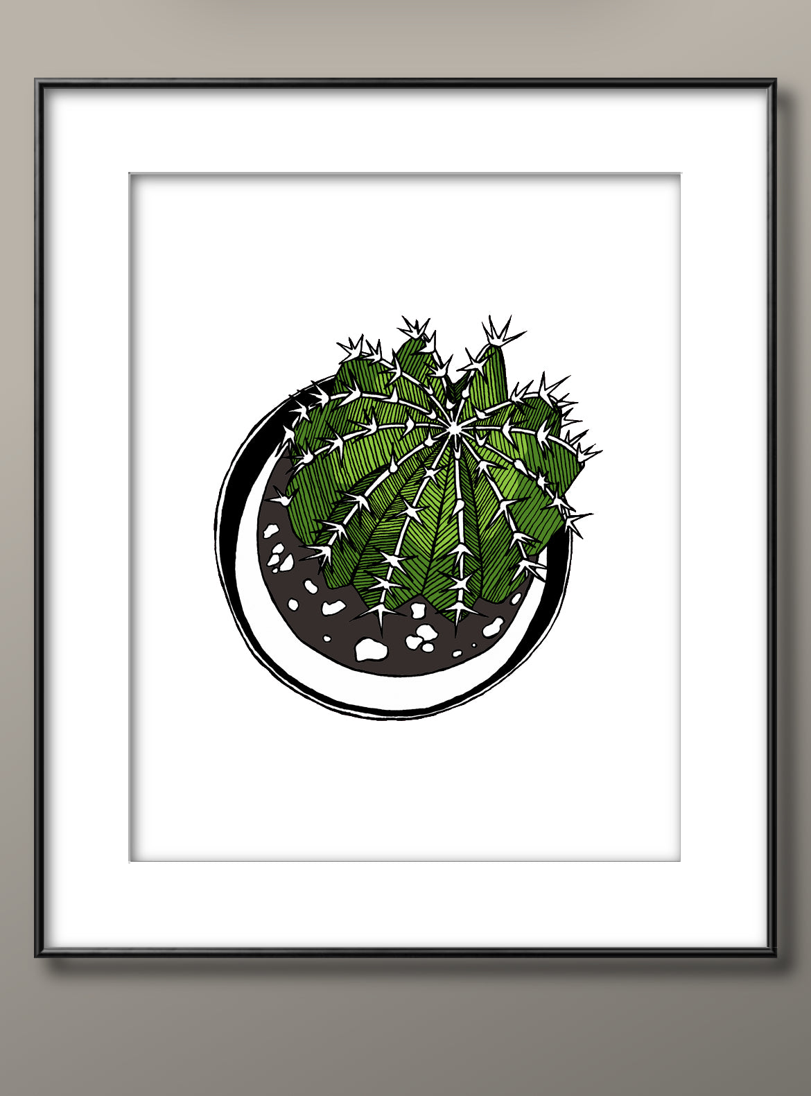 Round Cactus print (v1)