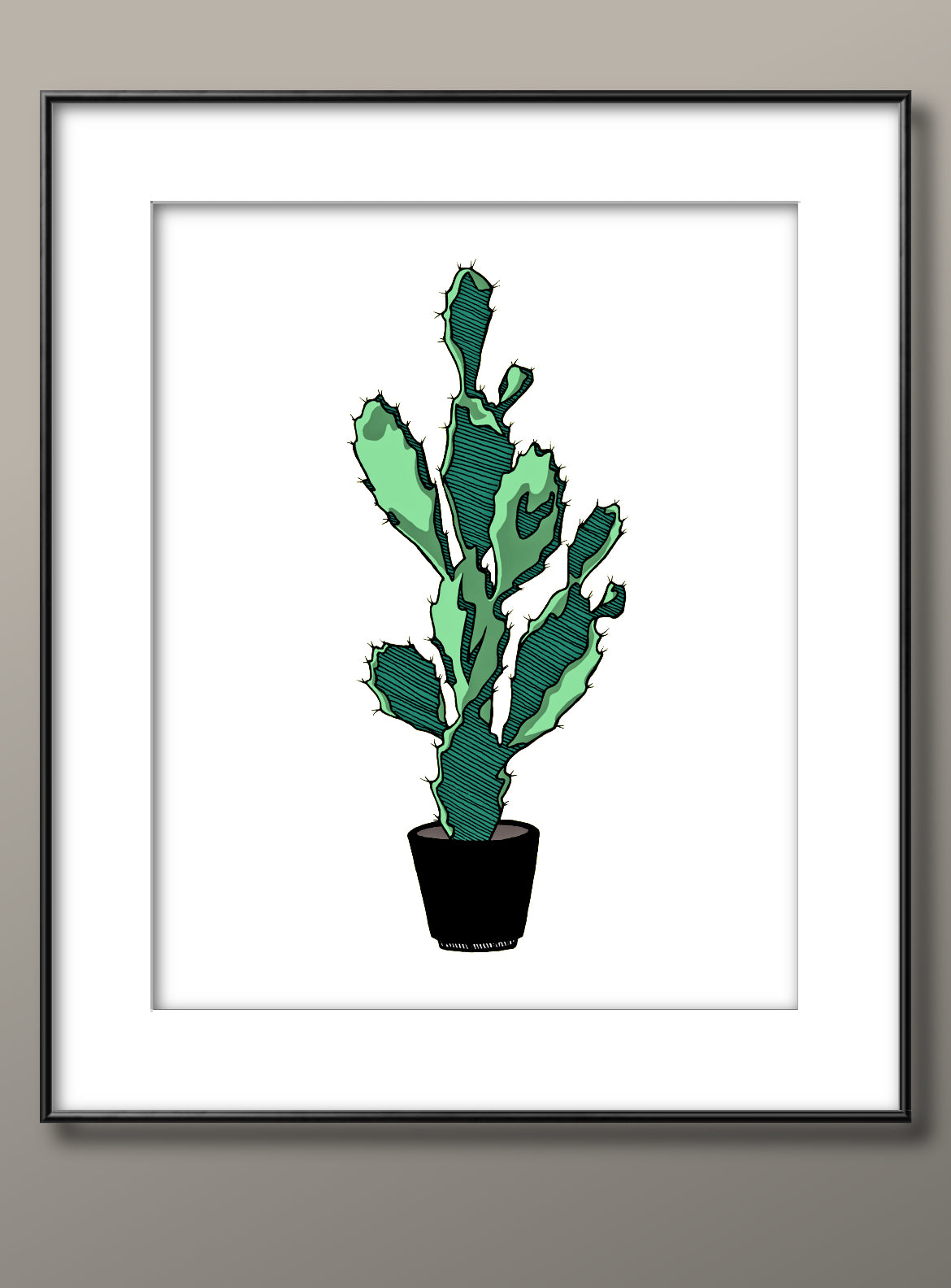 Prickly Pear Cactus print (v1)