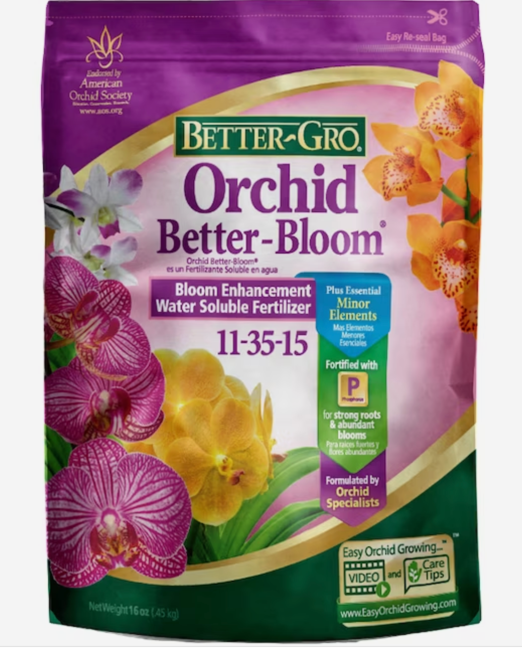 Better Gro Orchid Better-Bloom Fertilizer (11-35-15)